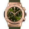 HUBLOT CLASSIC FUSION CHRONOGRAP KING GOLD GREEN